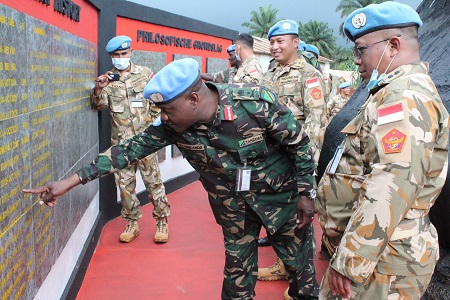 Satgas Kizi Kontingen Garuda MONUSCO Terima Kunjungan Komandan FIB